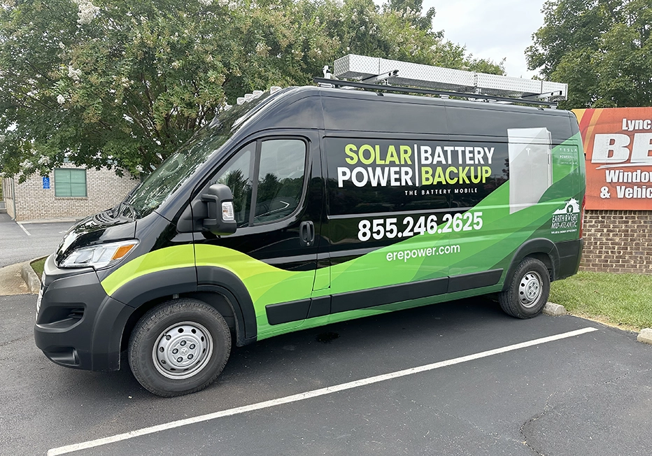 earth right mid-atlantic fleet van wrap