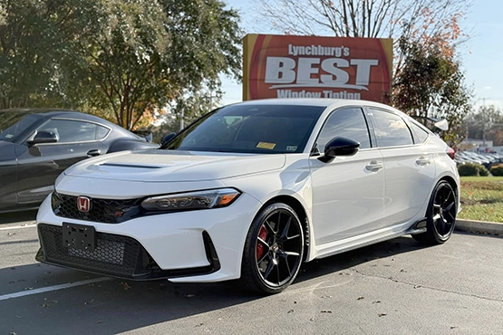 honda type r with window tint