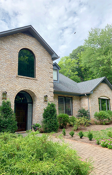 house with window tint