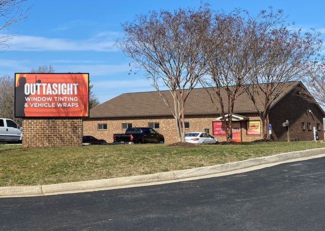 outtasight window tinting and vehicle wraps lynchburg location